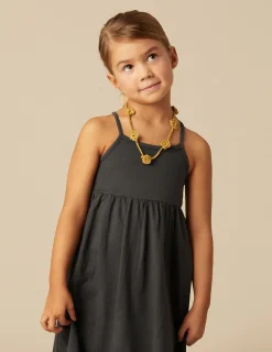 Nicoli Dresses<ANTHRACITE COTTON DRESS Grises antracitas