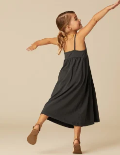 Nicoli Dresses<ANTHRACITE COTTON DRESS Grises antracitas