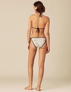 Nicoli Swimwear<ANTHRACITE FLOWER BIKINI Grises antracitas