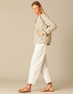 Nicoli Outerwear<ANTHRACITE FLOWER JACKET Grises antracitas