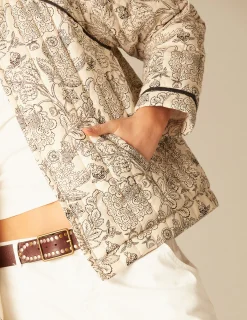 Nicoli Outerwear<ANTHRACITE FLOWER JACKET Grises antracitas