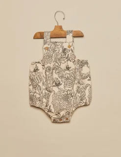 Nicoli Playsuits & Dungarees<ANTHRACITE FLOWER PLAYSUIT Grises antracitas