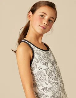 Nicoli Swimwear<ANTHRACITE FLOWER SWIMSUIT Grises antracitas