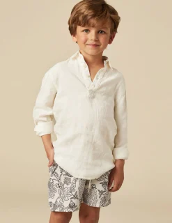 Nicoli Swimwear<ANTHRACITE FLOWER SWIMSUIT Grises antracitas