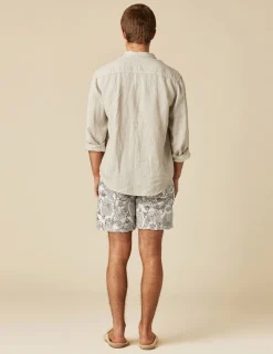 Nicoli Swimwear<ANTHRACITE FLOWER SWIMSUIT Grises antracitas