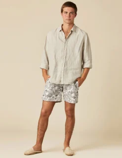 Nicoli Swimwear<ANTHRACITE FLOWER SWIMSUIT Grises antracitas