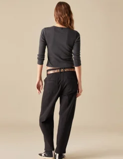 Nicoli T-shirts<ANTHRACITE OPEN T-SHIRT Grises antracitas