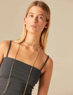 Nicoli T-shirts<Anthracite Ribbed Vest Top Grises antracitas