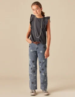 Nicoli T-shirts<ANTHRACITE RUFFLE SHIRT Blancos