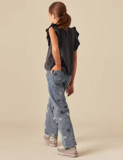 Nicoli T-shirts<ANTHRACITE RUFFLE SHIRT Blancos