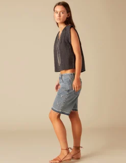 Nicoli Shirts & Blouses<ANTHRACITE SHIRT Grises antracitas