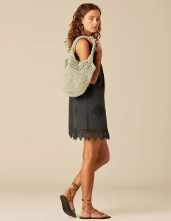 Nicoli Dresses<ANTHRACITE SHORT DRESS Grises antracitas