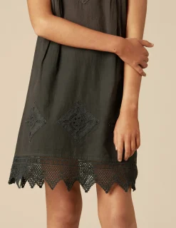 Nicoli Dresses<ANTHRACITE SHORT DRESS Grises antracitas