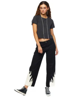 Nicoli T-shirts<Anthracite Short Sleeve T-shirt Grises