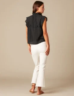 Nicoli Shirts & Blouses<ANTHRACITE SLEEVELESS SHIRT Grises antracitas