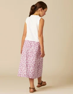 Nicoli Skirts<BERRY FLOWER PRINT SKIRT Mora