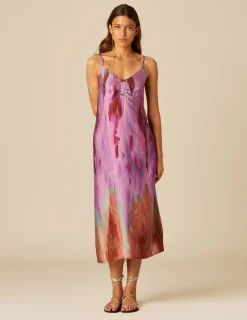 Nicoli Dresses<BERRY PRINT DRESS Mora
