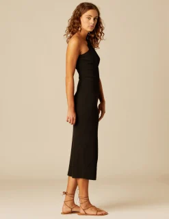 Nicoli Dresses<BLACK BACKLESS DRESS Negros
