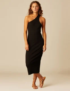 Nicoli Dresses<BLACK BACKLESS DRESS Negros