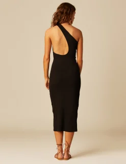 Nicoli Dresses<BLACK BACKLESS DRESS Negros