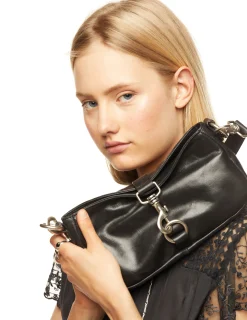 Nicoli Bags<Black Buckle Bag Negros