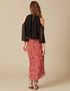 Nicoli Shirts & Blouses<BLACK CHIFFON SHIRT Negros