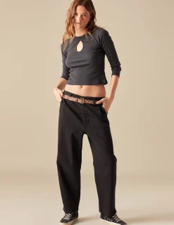 Nicoli Trousers<BLACK CHINOS Beiges