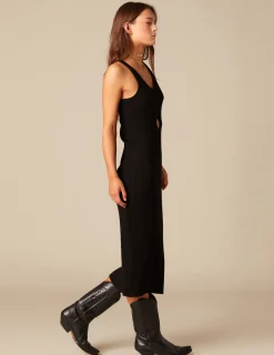 Nicoli Dresses<BLACK OPEN DRESS Negros