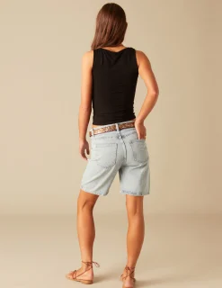 Nicoli T-shirts<BLACK OPEN T-SHIRT Negros