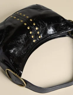 Nicoli Bags<BLACK STUDDED BAG Marrones