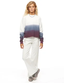 Nicoli Sweatshirts<BLUE AND BERRY TIE-DYE SWEATSHIRT Azules
