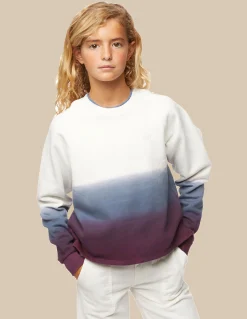 Nicoli Sweatshirts<BLUE AND BERRY TIE-DYE SWEATSHIRT Azules