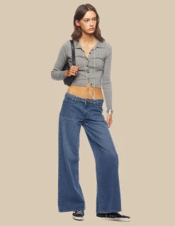 Nicoli Trousers|Denim<BLUE BELTED JEANS Azul vaquero