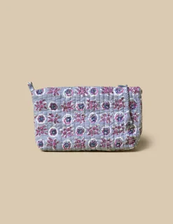 Nicoli Bags & Toiletry bags<BLUE BRANCH PRINT MAKE-UP BAG Verdes