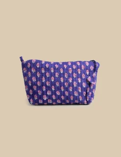 Nicoli Bags & Toiletry bags<BLUE BRANCHES PRINT MAKE-UP BAG Azules