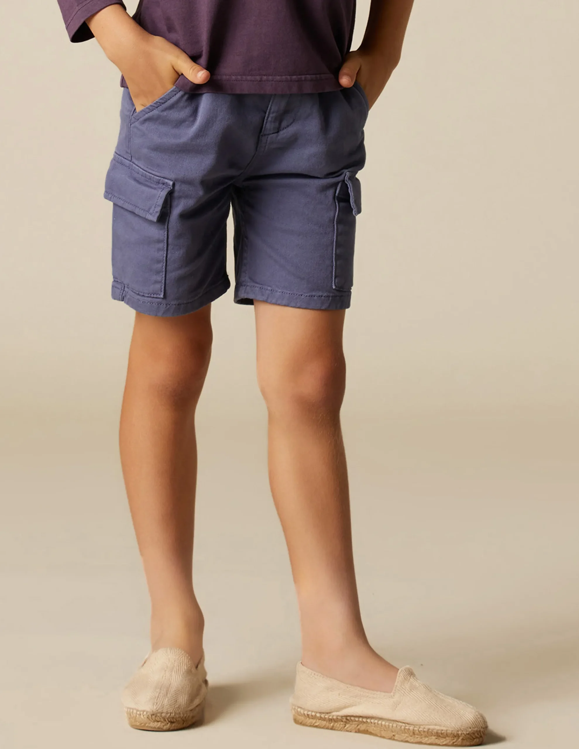 Nicoli Trousers<BLUE CARGO SHORTS Verde caza