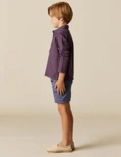 Nicoli Trousers<BLUE CARGO SHORTS Verde caza