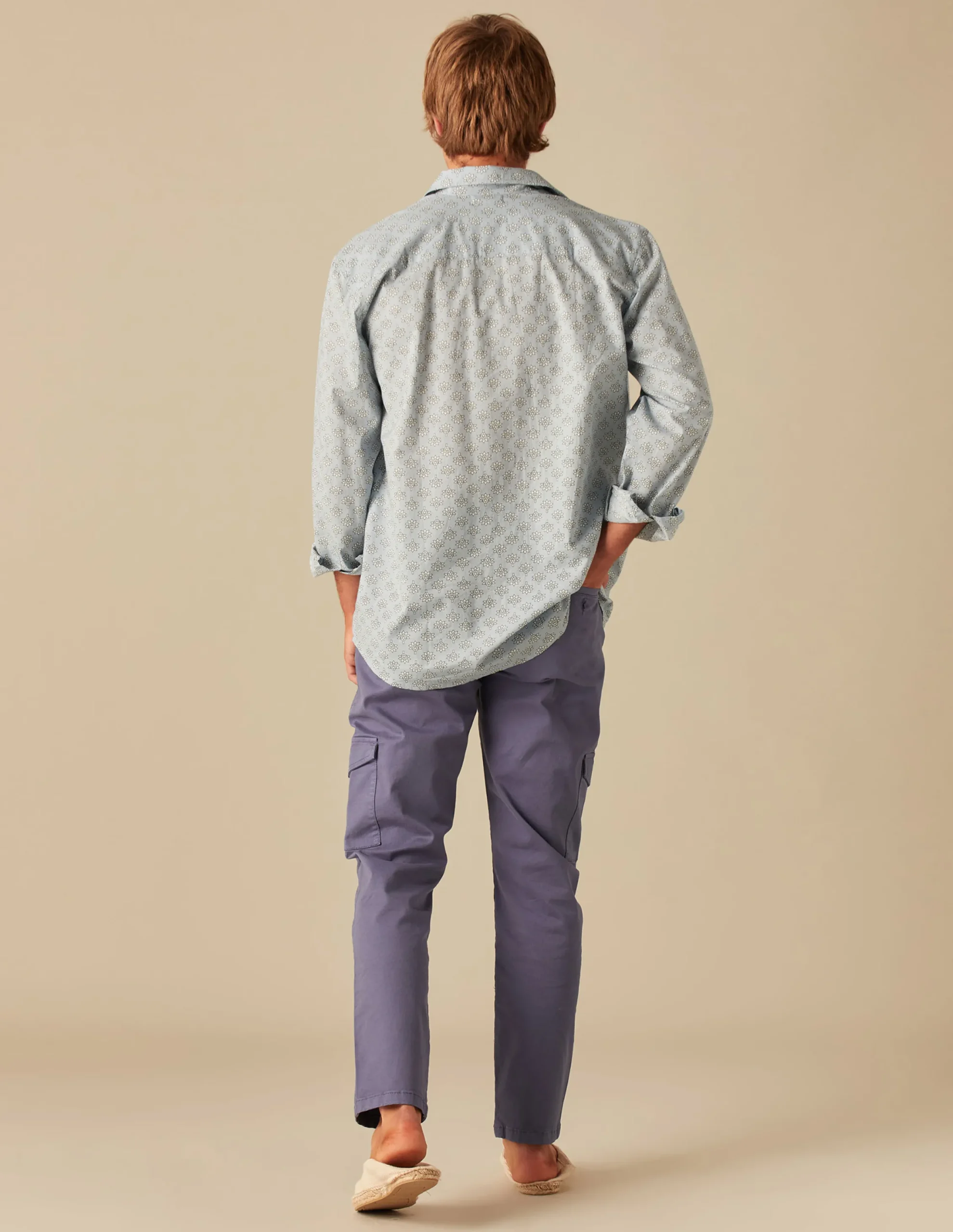 Nicoli Trousers<BLUE CARGO TROUSERS Verde caza