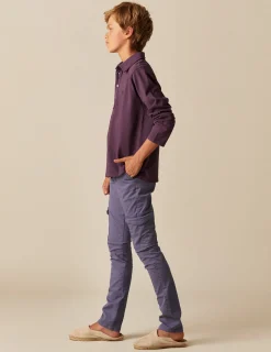 Nicoli Trousers<BLUE CARGO TROUSERS Verde caza