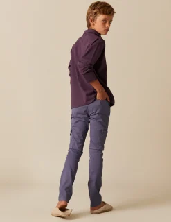 Nicoli Trousers<BLUE CARGO TROUSERS Verde caza