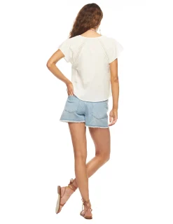 Nicoli Denim|Shorts<BLUE DENIM SHORTS Azules claros