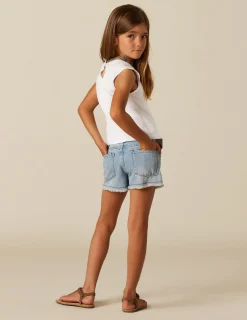 Nicoli Denim|Shorts<BLUE DENIM SHORTS Azules claros