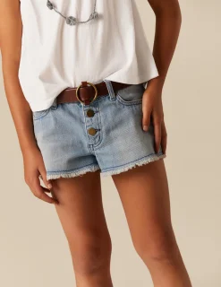 Nicoli Denim|Shorts<BLUE DENIM SHORTS Azules claros