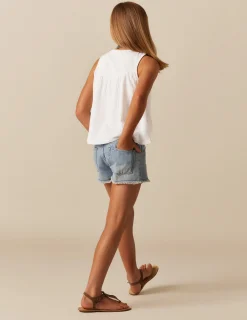 Nicoli Denim|Shorts<BLUE DENIM SHORTS Azules claros