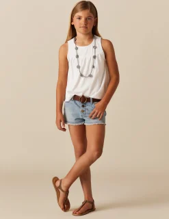 Nicoli Denim|Shorts<BLUE DENIM SHORTS Azules claros