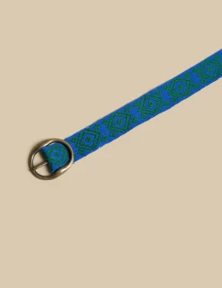 Nicoli Belts|Belts<BLUE ETHNIC BELT Azul a&ntilde;il
