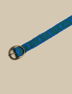 Nicoli Belts<BLUE ETHNIC BELT Fresa