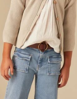 Nicoli Trousers|Denim<BLUE FLAP POCKET JEANS Azules