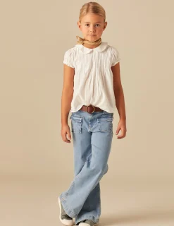 Nicoli Trousers|Denim<BLUE FLAP POCKET JEANS Azules