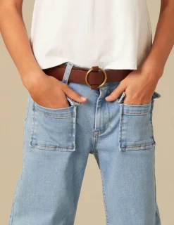 Nicoli Trousers|Denim<BLUE FLAP POCKET JEANS Azules